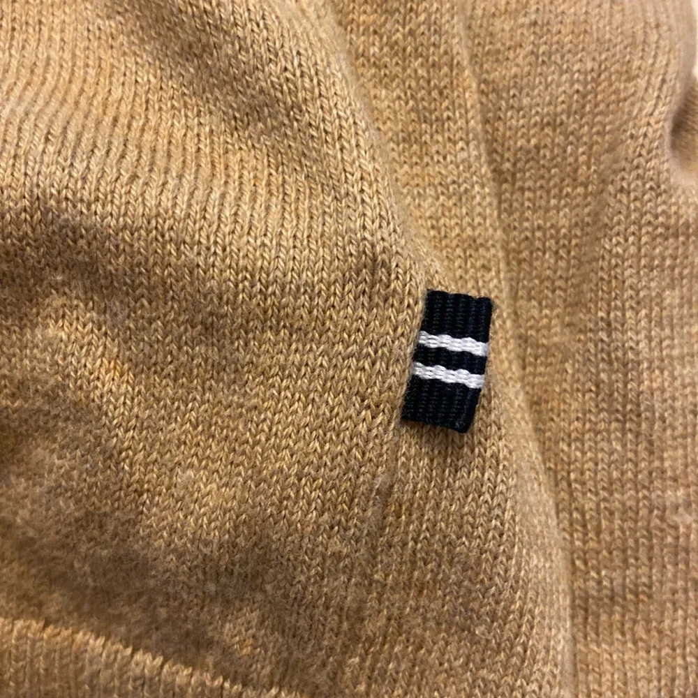 NAUTICA NAVTECH men’s Ribbed V-neck long sleeve tan sweater cotton blend XXL 🌞 - Picture 8 of 12